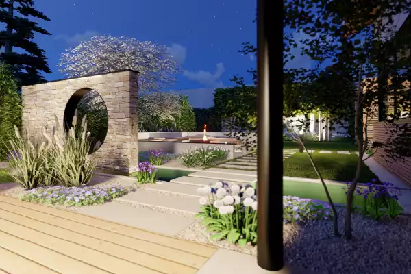 Jardin Nocturne Moderne