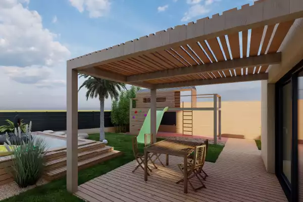 Pergola Adossée Familiale