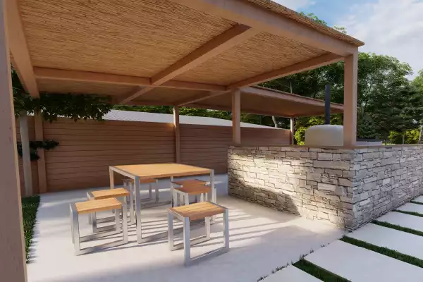 Pergola Bois Épurée