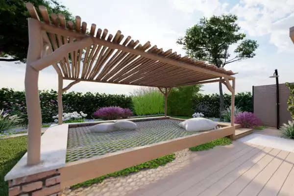 Pergola Bois Zen