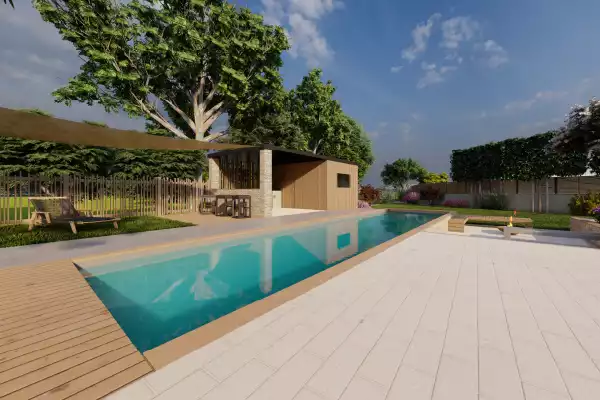 Piscine Familiale Élégante