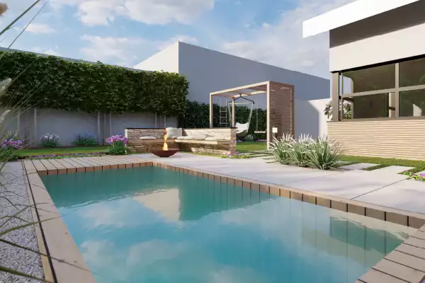 Piscine Jardin Contemporain