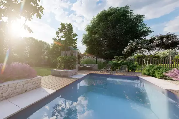 Piscine Jardin Florissant