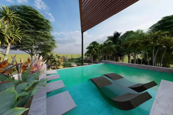 Piscine Lounge Tropicale
