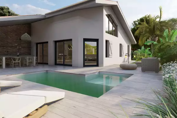 Piscine Patio Contemporaine