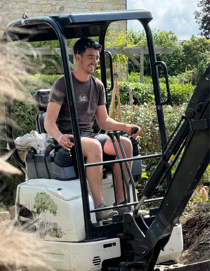 Tom Crublé sur le terrain